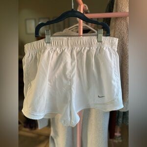 Nike Women's White Athletic Running Shorts